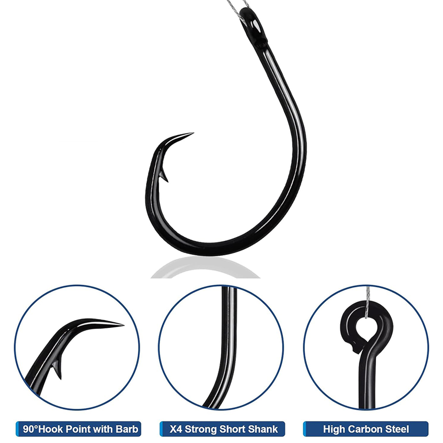 서클 훅 3X 강력 해수용 인라인 낚시 바늘 블랙 고탄 - Fishing Hook Offset 리뷰 및 가격