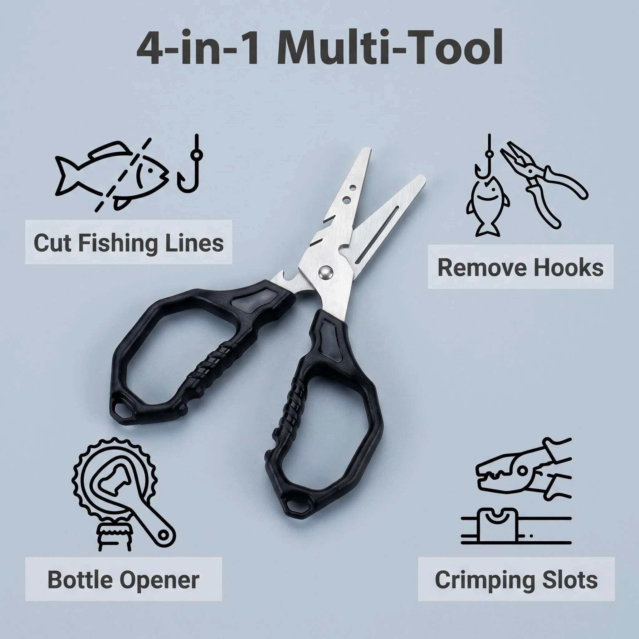 다기능 낚시 가위 스테인레스 스틸 라인 커터 (훅 제거 - Fishing Hook Sharpener 리뷰 및 가격